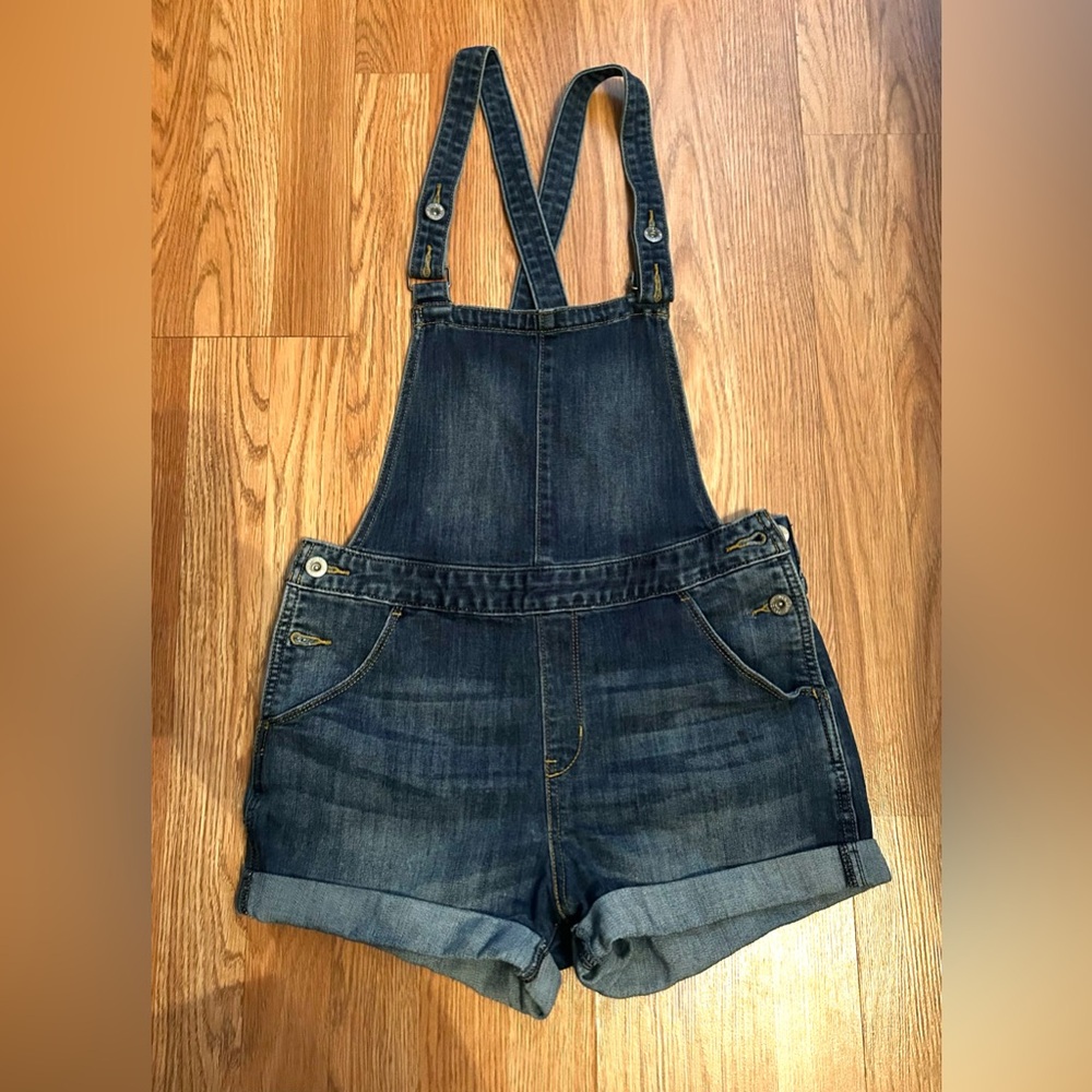 Denizen from Levi's Dark Blue Jean Overall Shorts
